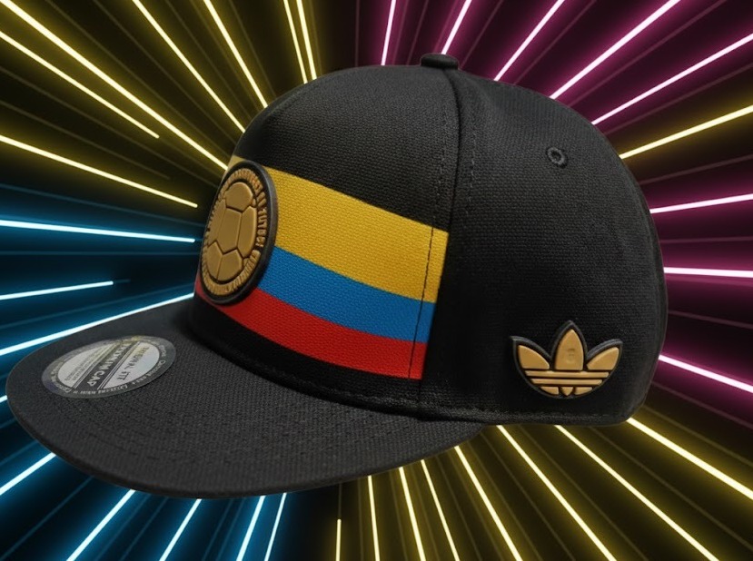 Vista 3 de CAP01T Gorra Colombia Premium - COLOR: NEGRO
